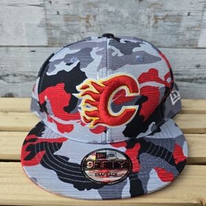 New Era Calgary Flames NHL Camo 9FIFTY Snapback Cap Adult